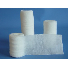 Vendajes de algodón elástico de tejido liso blanco médico al por mayor